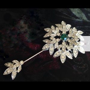 Sarah Coventry Crystal Snowflake Brooch & Stickpin